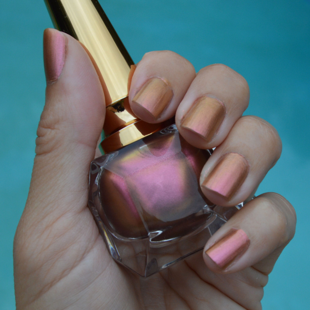 christian louboutin nude pink gold nail polish review scarabee