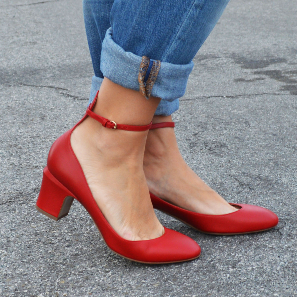 valentino tango pumps in red