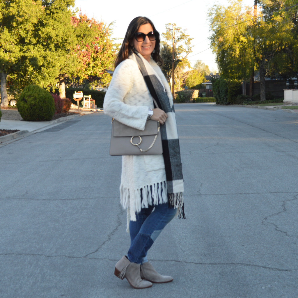 fall outfit wearing laurel burch