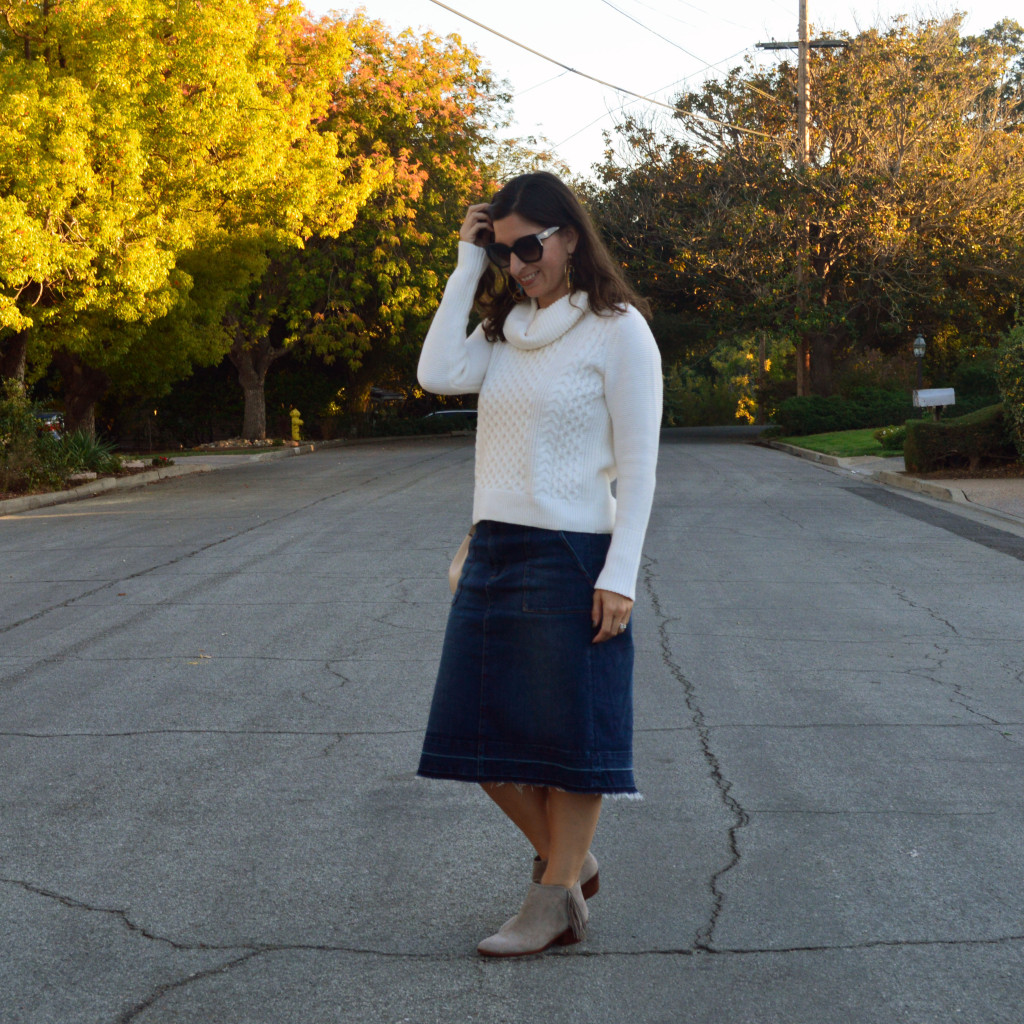 turtleneck sweater outfit for fall
