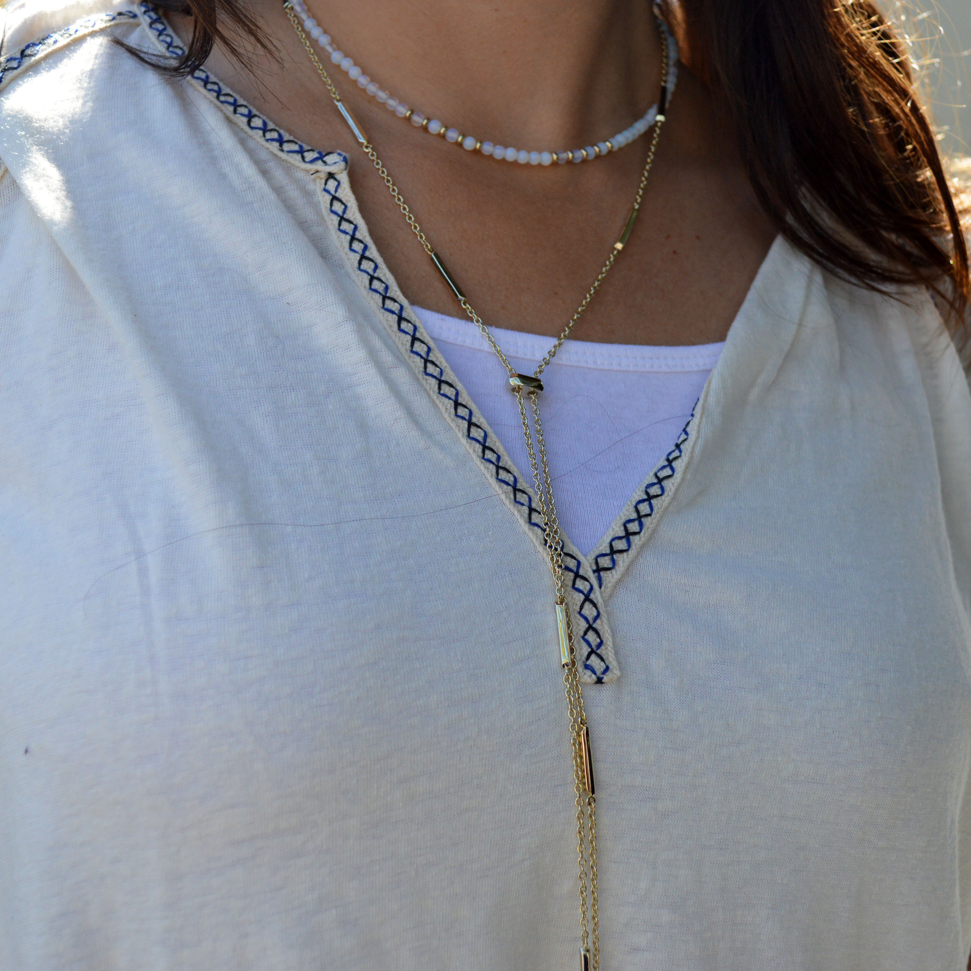 layered summer necklaces