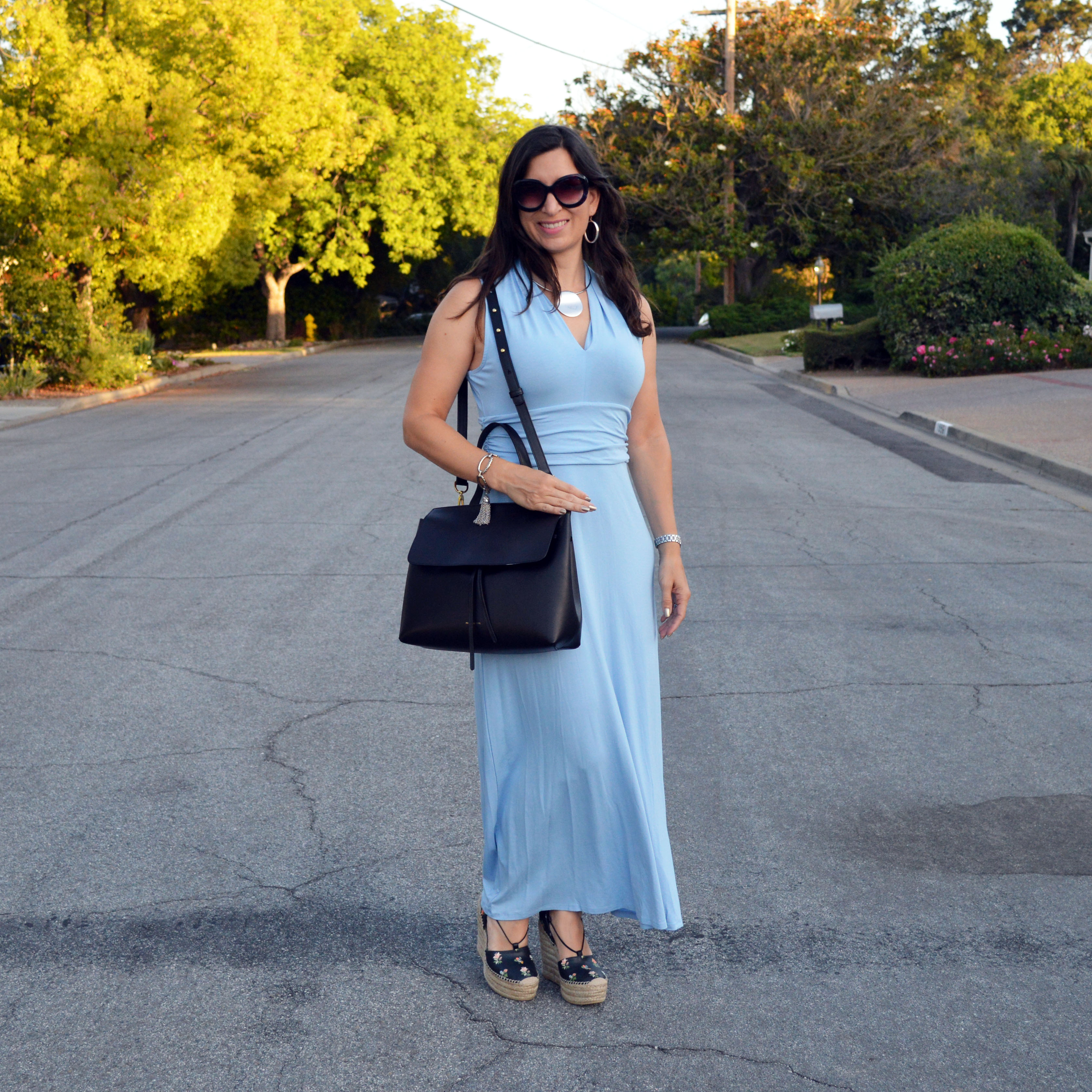 petite maxi dress for summer blogger