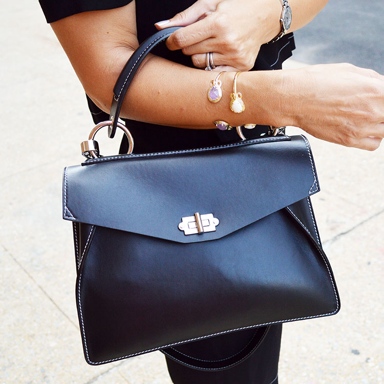 nyfw street style handbags