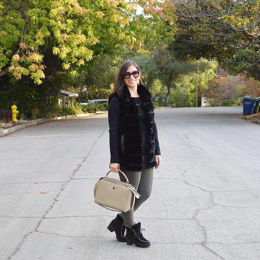 how to style faux fur for fall