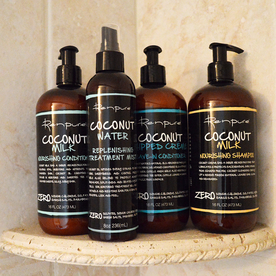 renpure coconut shampoo conditioner mist