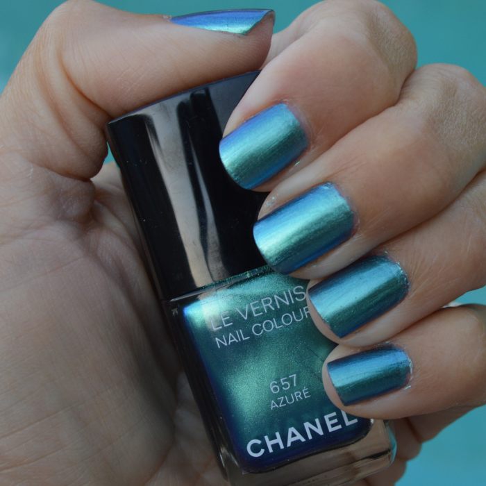 the raeviewer - a premier blog for skin care and cosmetics from an  esthetician's point of view: Chanel Le Vernis in Azure 657 Nail Polish  Review, Photos, Swatches, Color Comparisons
