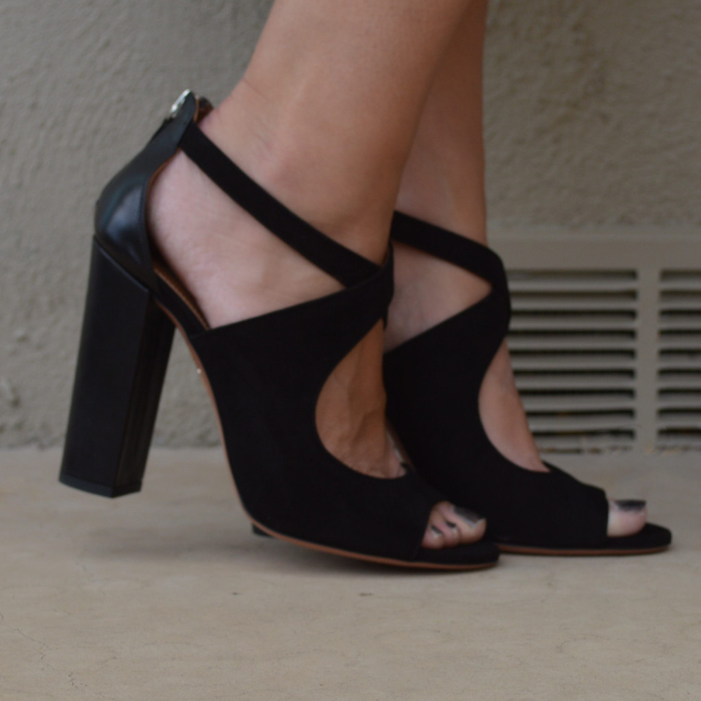 aquazurra black block heels summer 