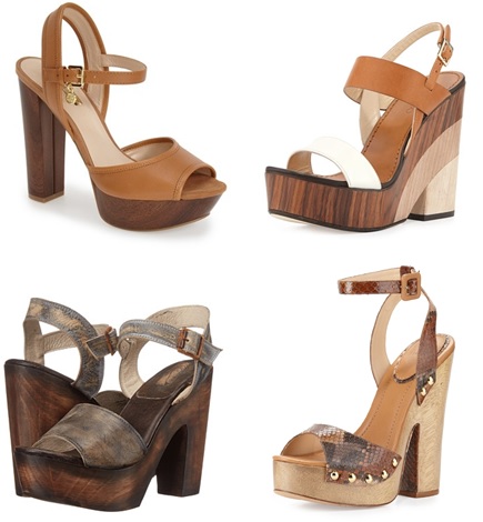 Chunky heels and 70's platforms for 