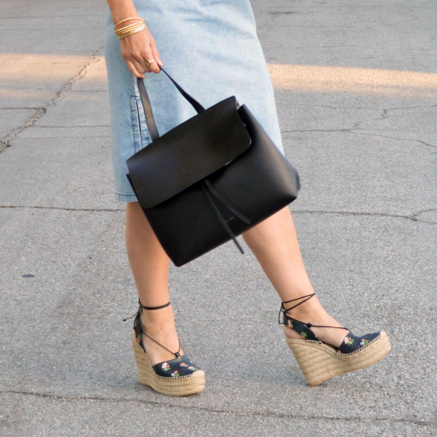 mansur gavriel lady bag in black – Bay Area Fashionista