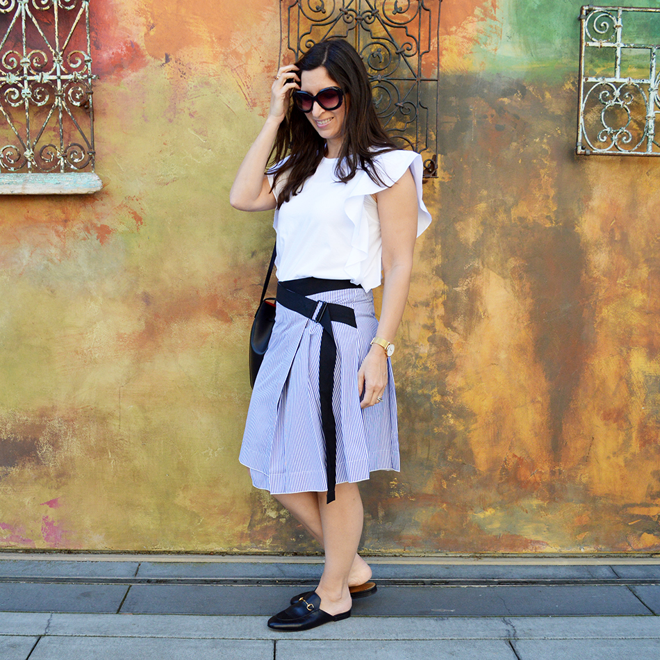 how to wear ruffles for spring