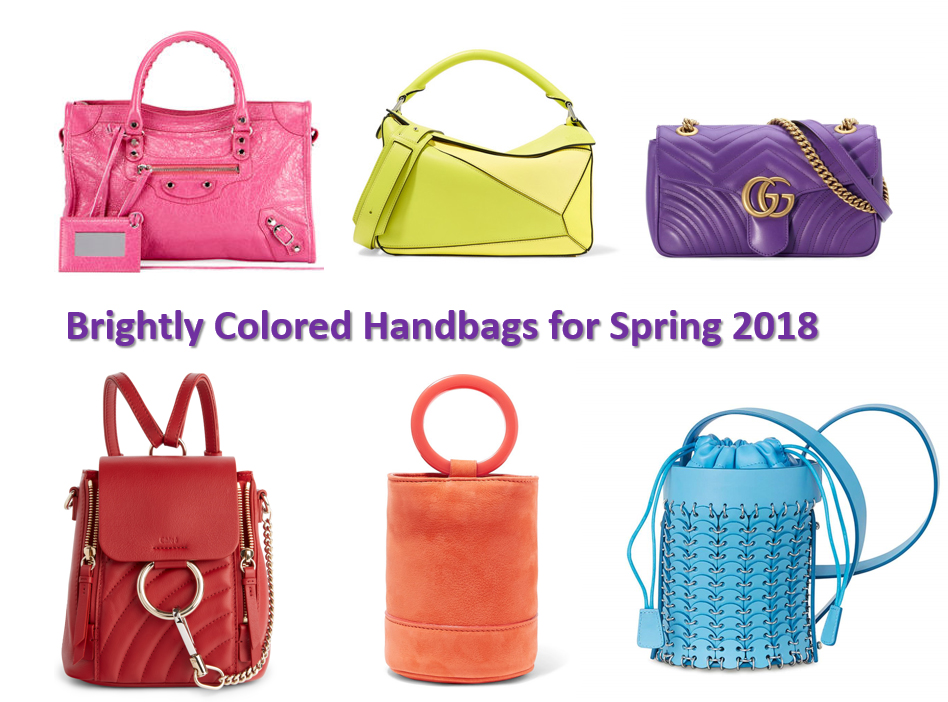 Spring 2018 handbag trends candy colored bags Bay Area Fashionista