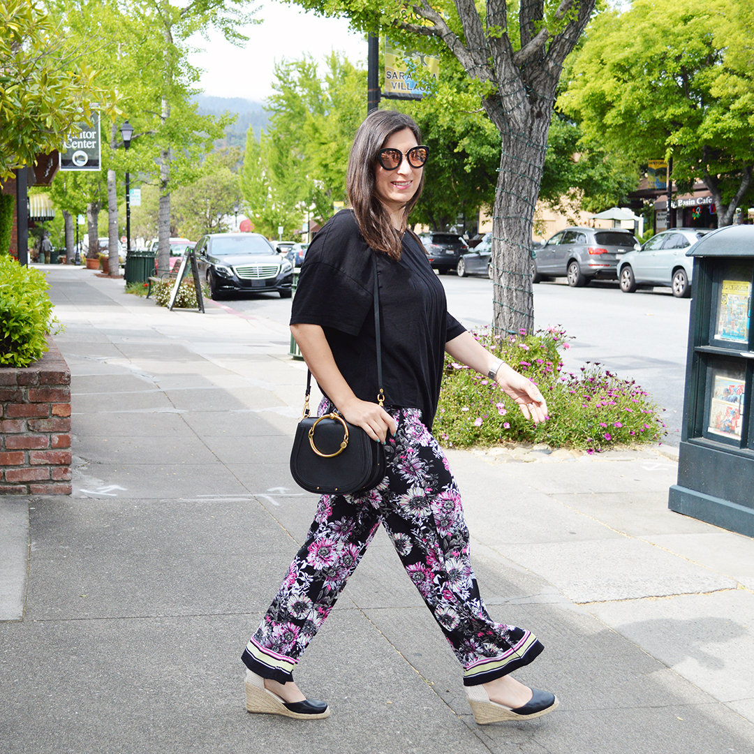Wide leg floral pants for summer – Bay Area Fashionista