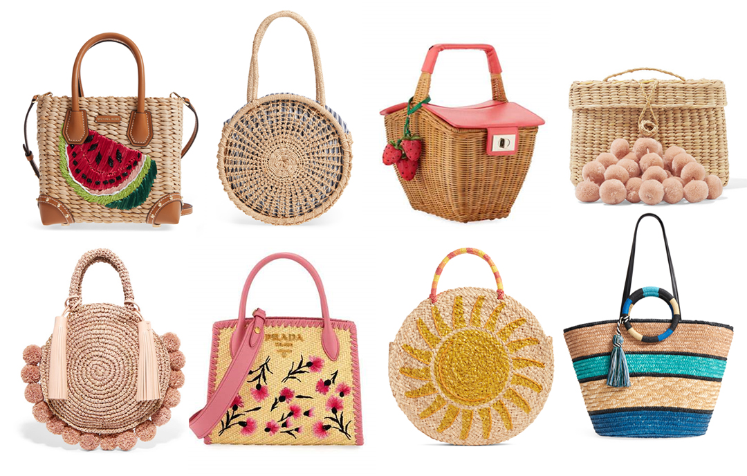 Straw Tote Bags For Summer IUCN Water
