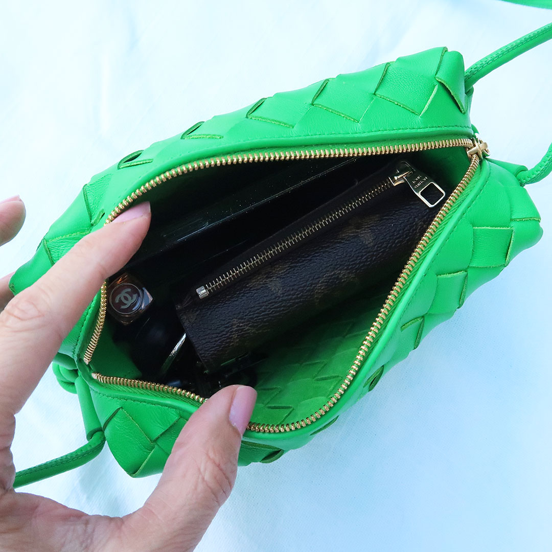 BOTTEGA VENETA Loop mini intrecciato leather shoulder bag