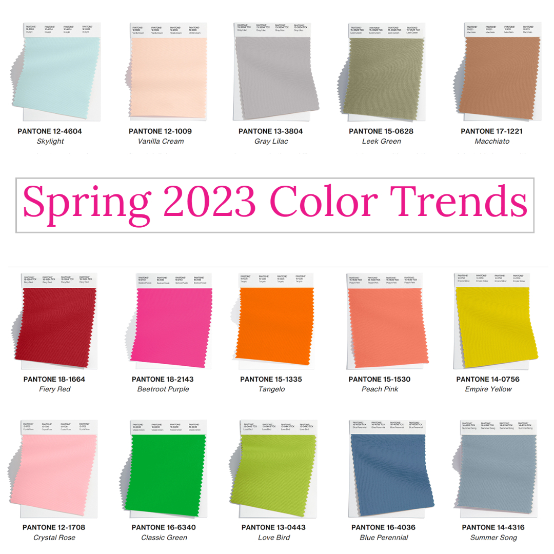 Spotted on the catwalk: Pantone's spring/summer 2023 fashion colours