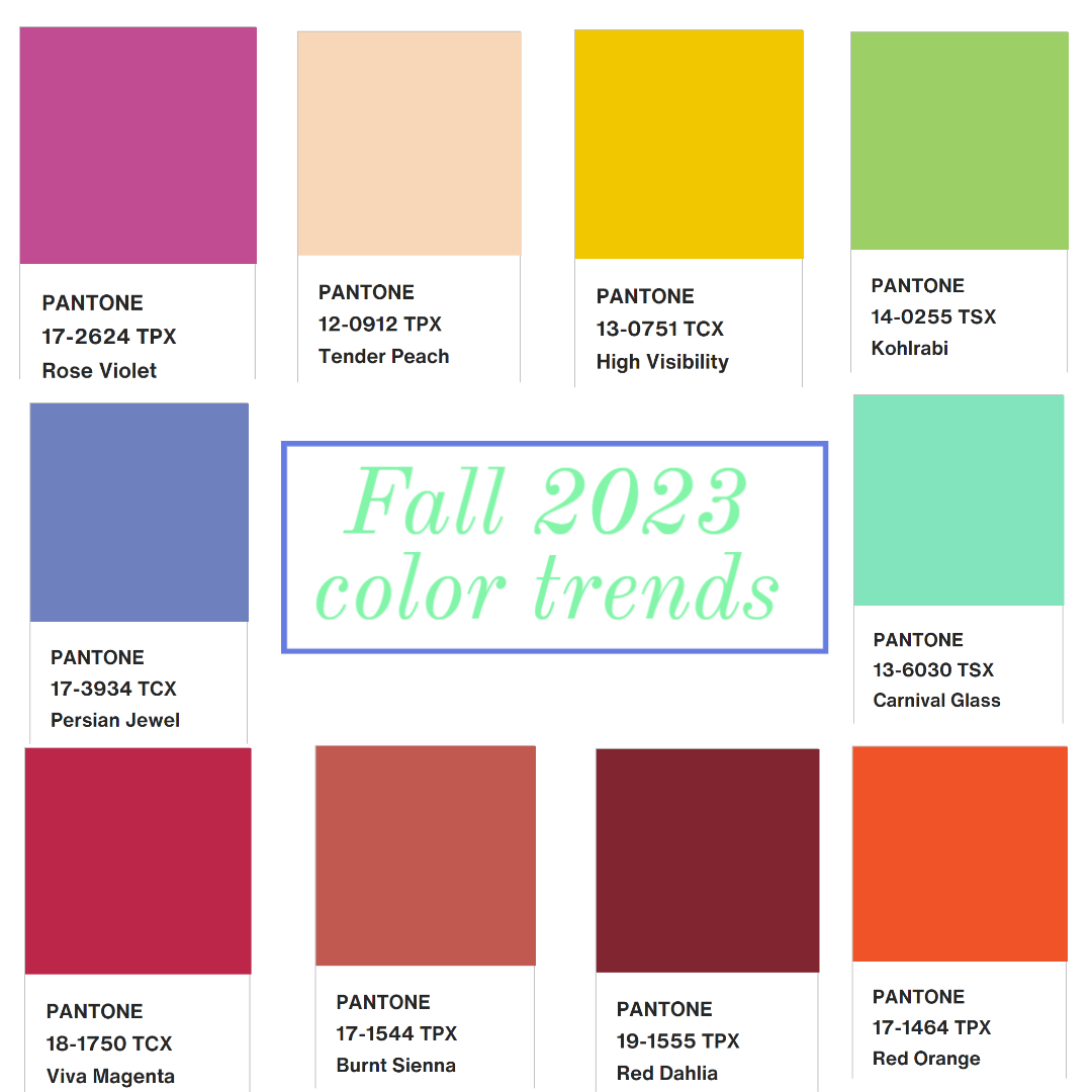Fall 2023 Color Trends 
