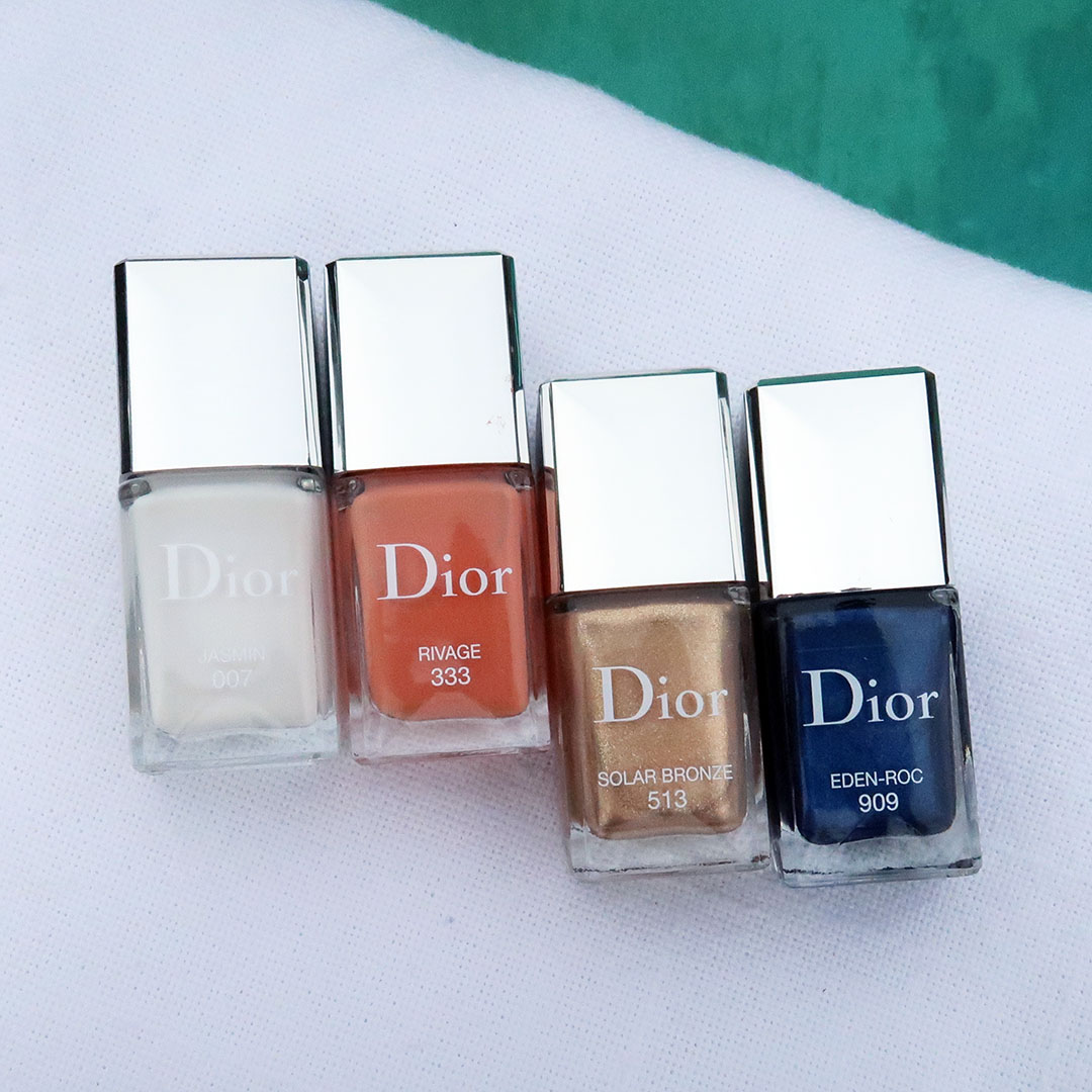 Dior Yacht 210 and Captain 750 Nail Polish Comparisons - The