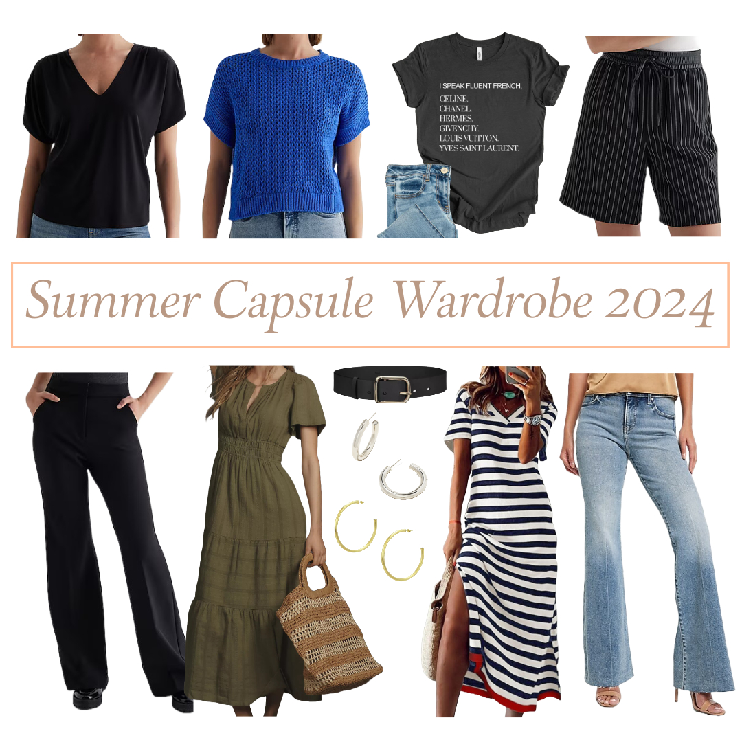 summer outfit ideas capsule wardrobe
